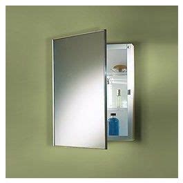 jensen 84024ssx stainless steel frame medicine cabinet 16 x 26|Jensen 84024SS Basic Styleline Recessed Mount .